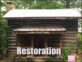 Historic Log Cabin Restoration  Cecil, Alabama